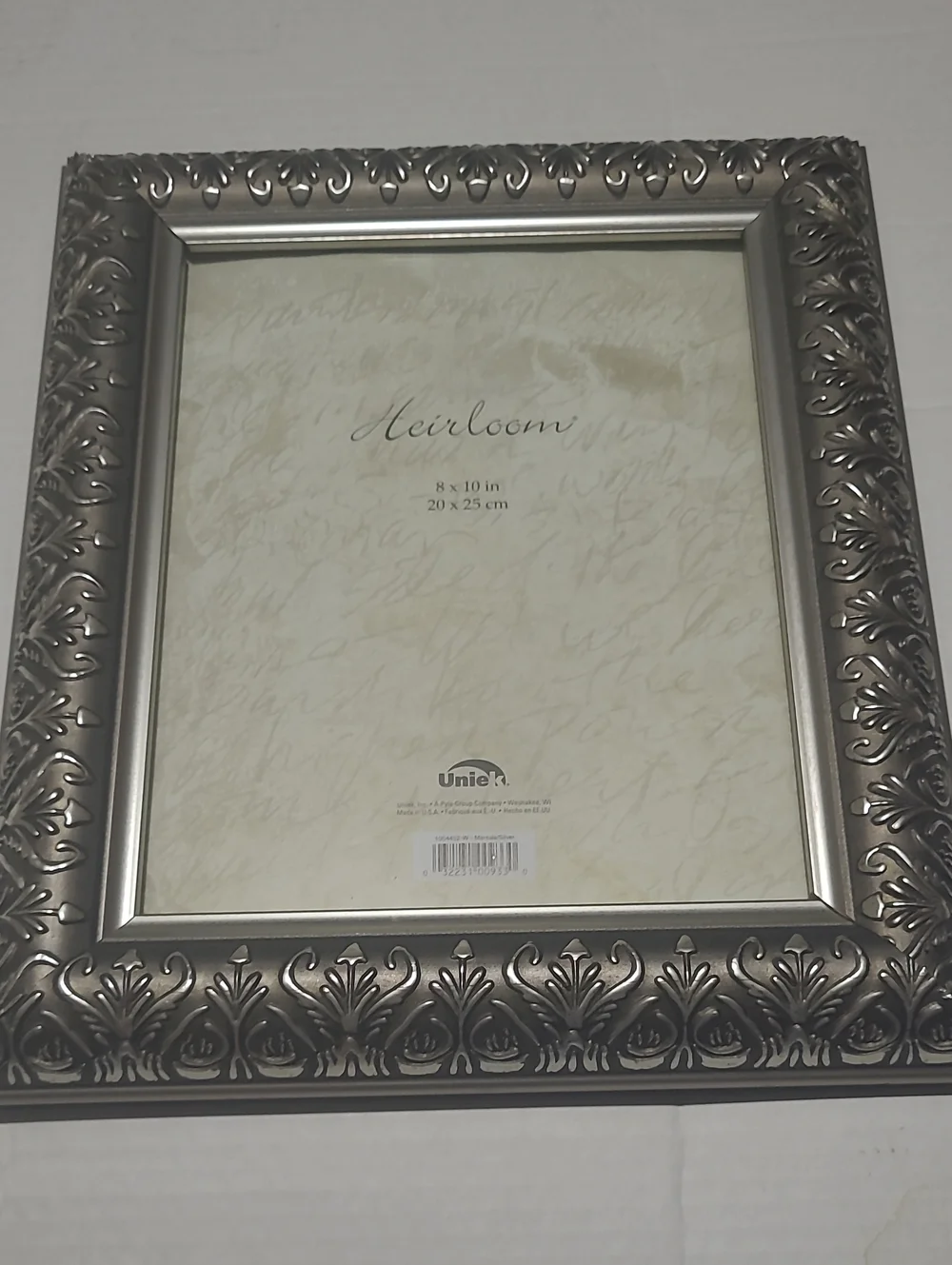 Heirloom Ornate Silver Picture Frame - 8x10